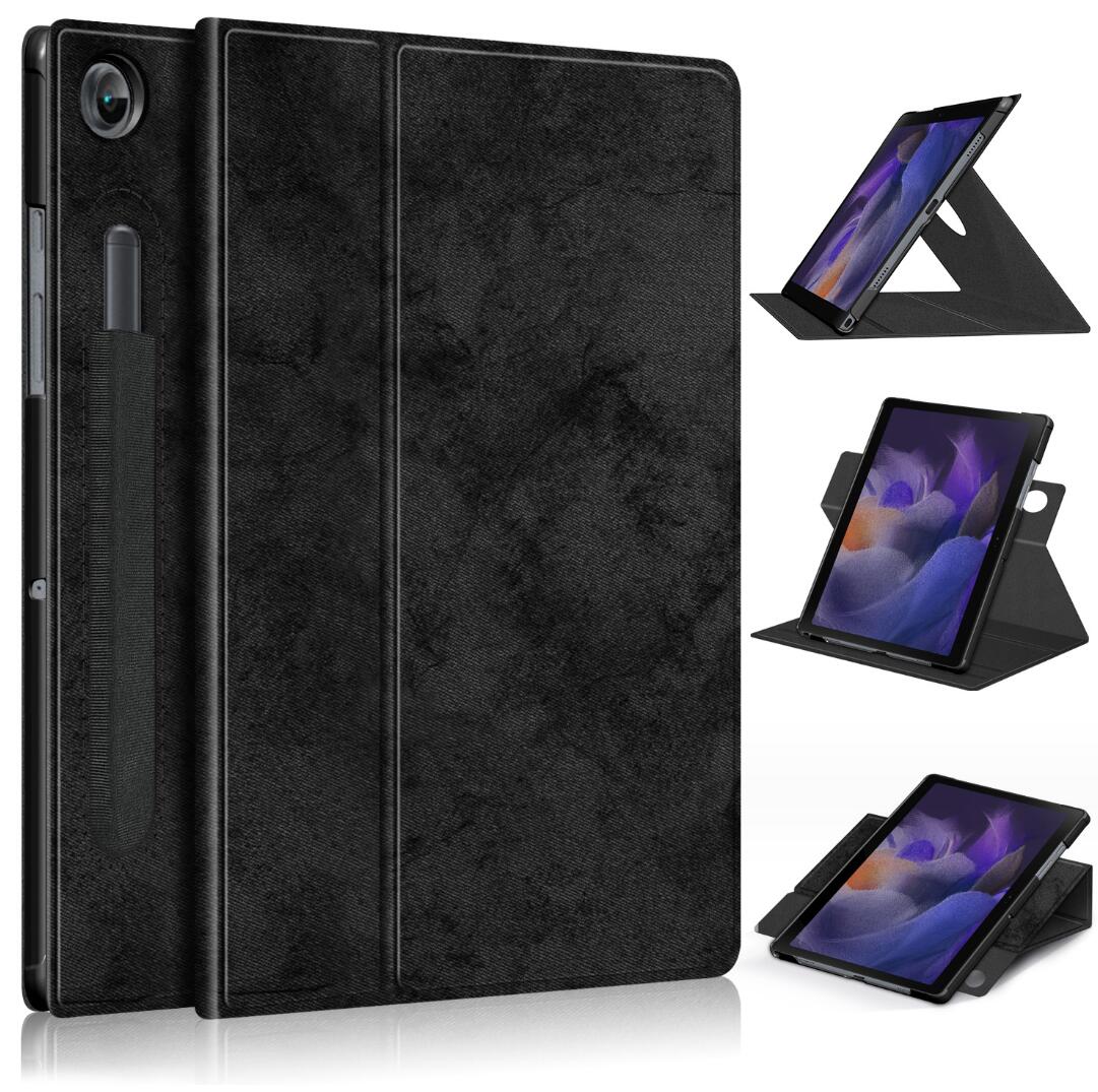 Rotating Stand Voltage Samsung Galaxy Tab A9+ Case Leather