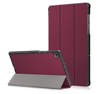 Tri-fold Caster Leather Lenovo Tab M10 HD (2020) Case Hard Shell Slim