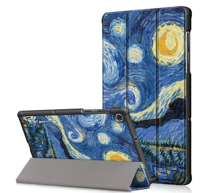 Tri-fold Caster Leather Lenovo Tab M10 HD (2020) Case Hard Shell Slim