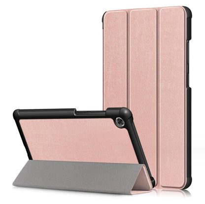 Tri-fold Caster Leather Lenovo Tab M7 (2019) Case Hard Shell Slim