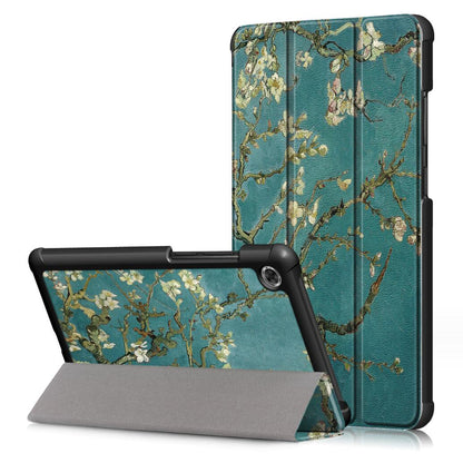 Tri-fold Caster Leather Lenovo Tab M7 (2019) Case Hard Shell Slim