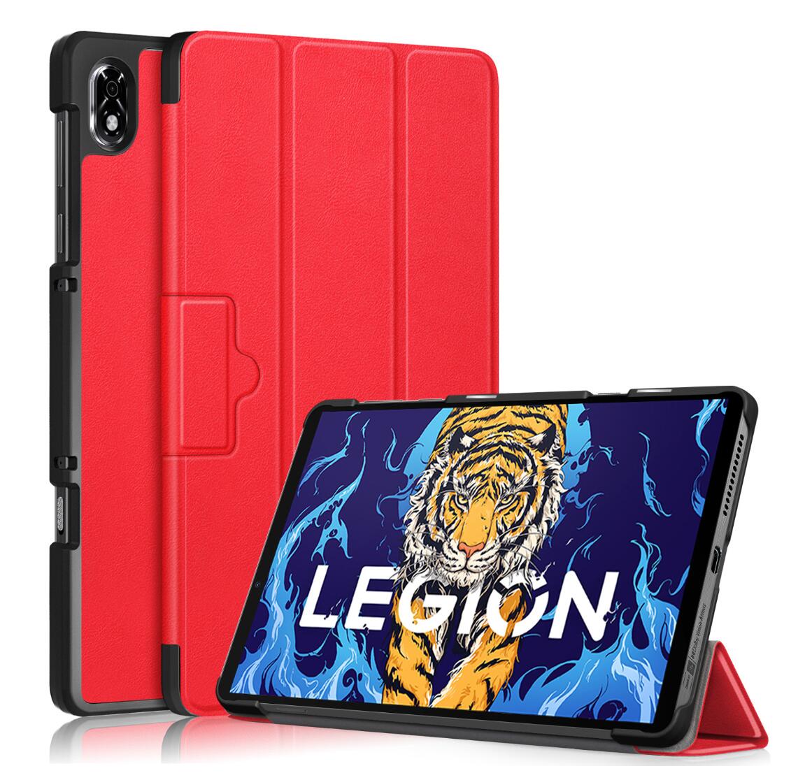 Tri-fold Caster Leather Lenovo Legion Y700 (2022) Case Hard Shell Slim