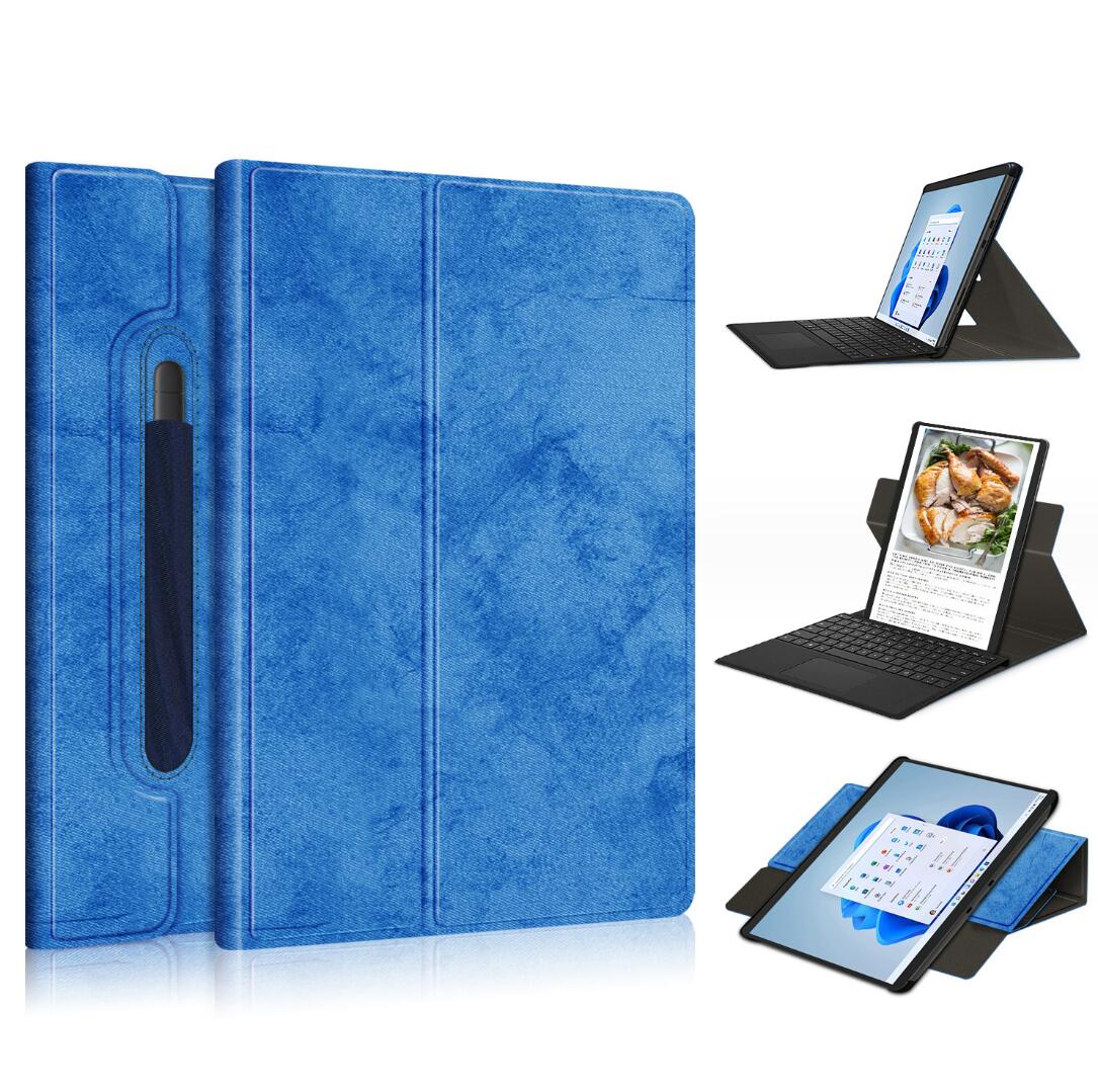 Rotating Stand Voltage Microsoft Surface Pro 8 Case Leather