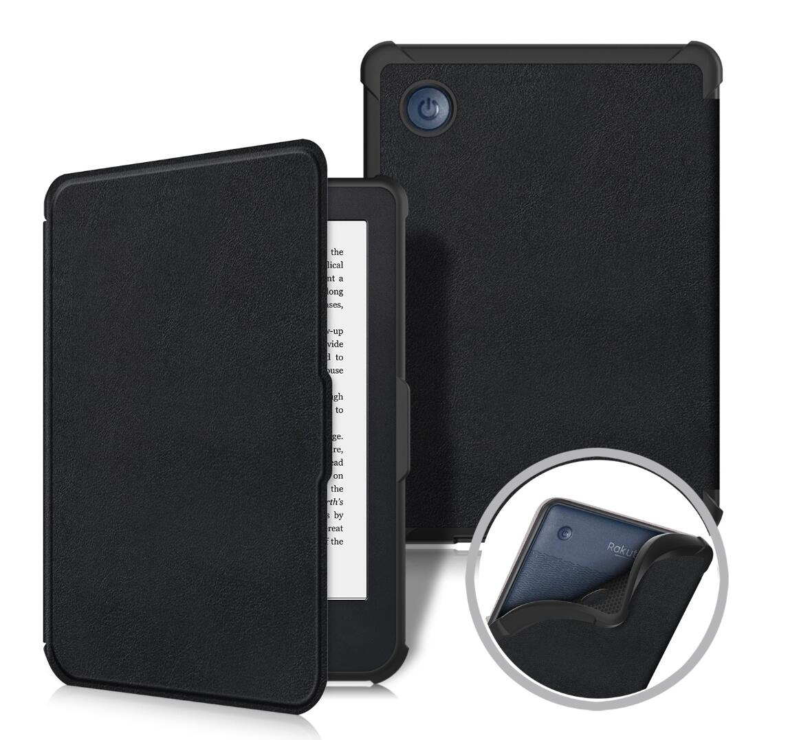 Tri-fold Caster Leather Kobo Clara 2E Case Hard Shell Slim