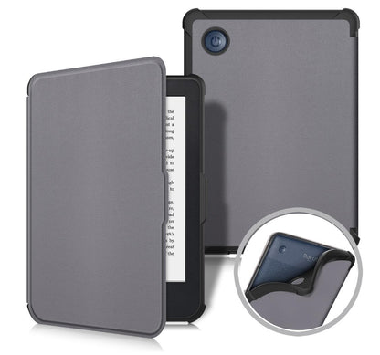 Tri-fold Caster Leather Kobo Clara 2E Case Hard Shell Slim