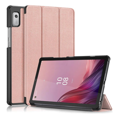 Tri-fold Caster Leather Lenovo Tab M9 (2023) Case Hard Shell Slim