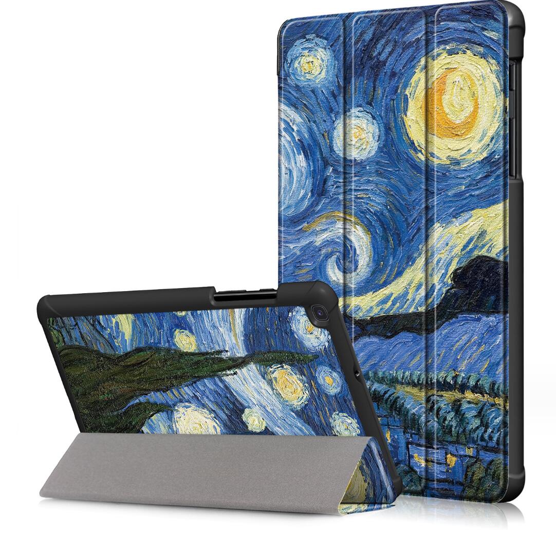 Tri-fold Caster Leather Samsung Galaxy Tab A 8.0 (2019) Case Slim