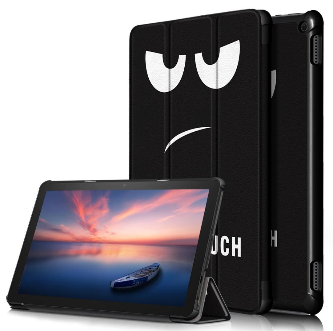 Tri-fold Caster Leather Kindle Fire HD 10 (2021) Case Hard Shell Slim