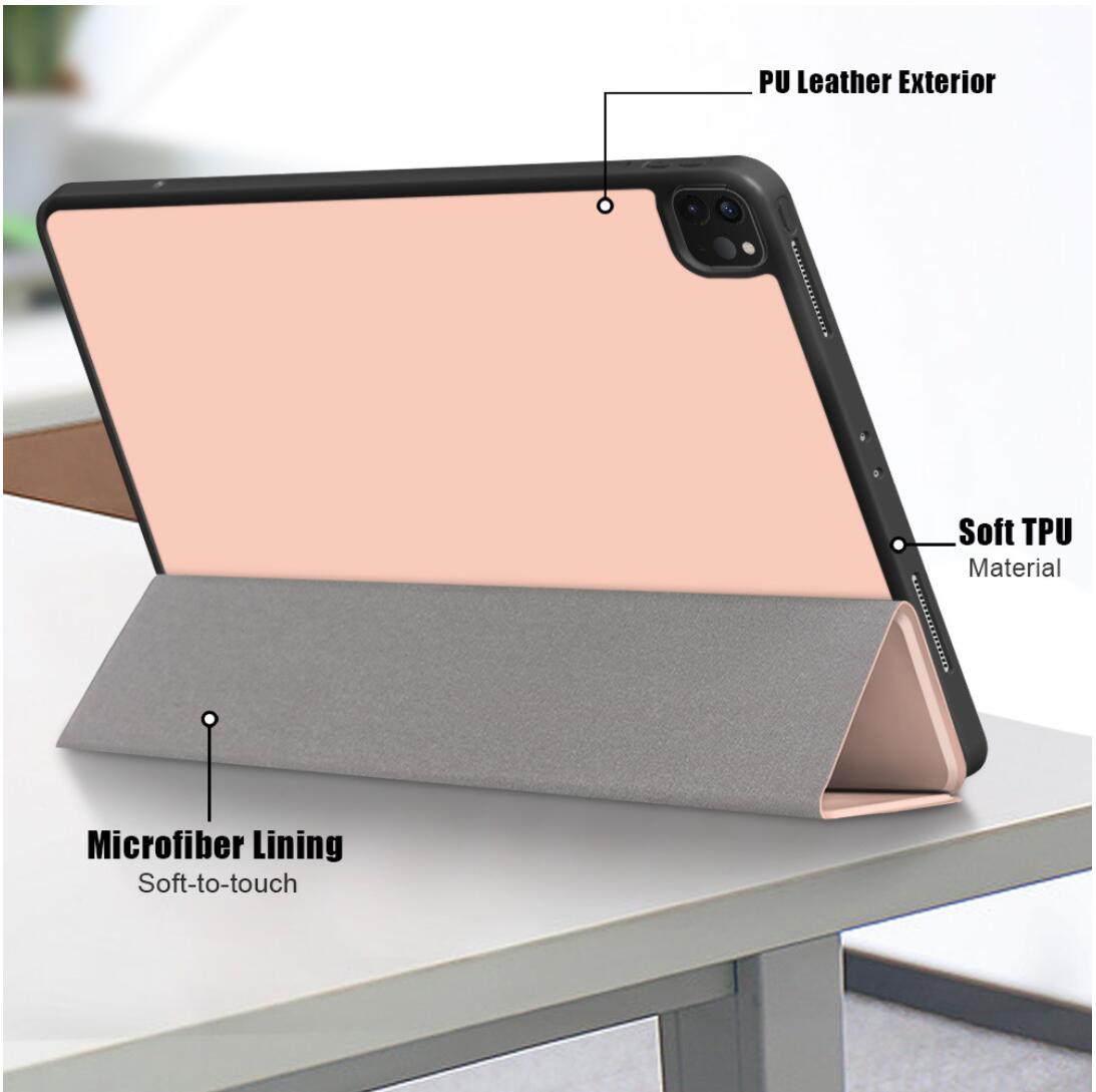 Soft TPU Combo Leather Apple iPad Pro 11 (2018) Case Tri-fold Stand