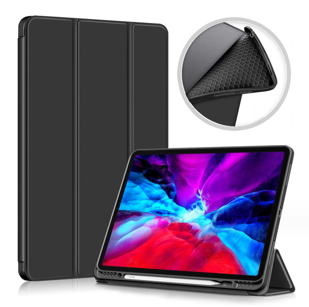 Soft TPU Combo Leather Apple iPad Pro 12.9 (2020) Case Tri-fold Stand