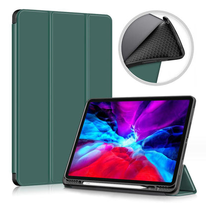 Soft TPU Combo Leather Apple iPad Pro 11 (2018) Case Tri-fold Stand