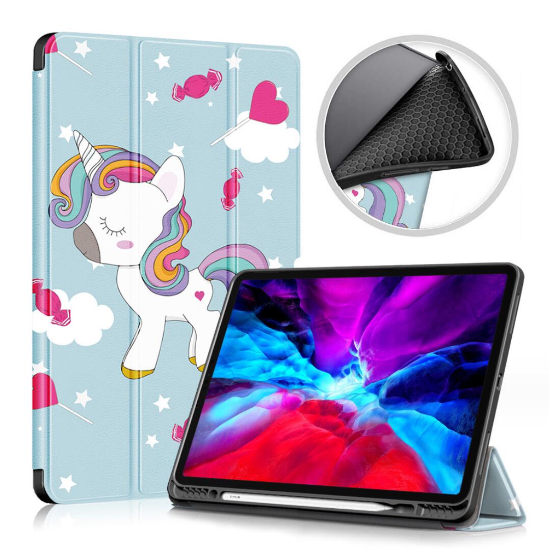 Soft TPU Combo Leather Apple iPad Pro 11 (2018) Case Tri-fold Stand