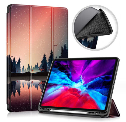 Soft TPU Combo Leather Apple iPad Pro 11 (2018) Case Tri-fold Stand