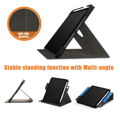 Rotating Stand Voltage Apple iPad Mini 6th Generation Case Leather