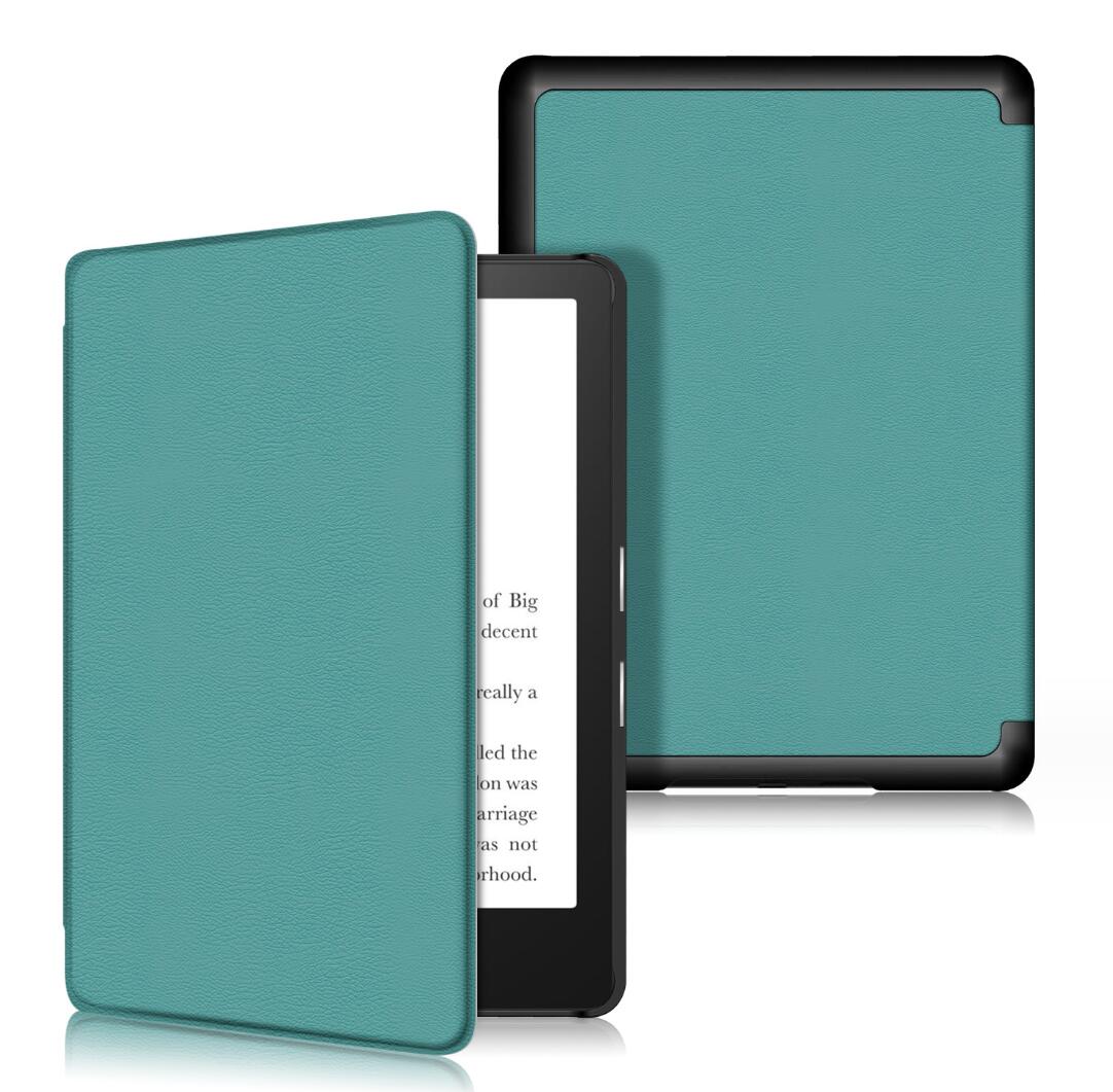 Tri-fold Caster Leather Kindle Paperwhite 5 Case Hard Shell Slim