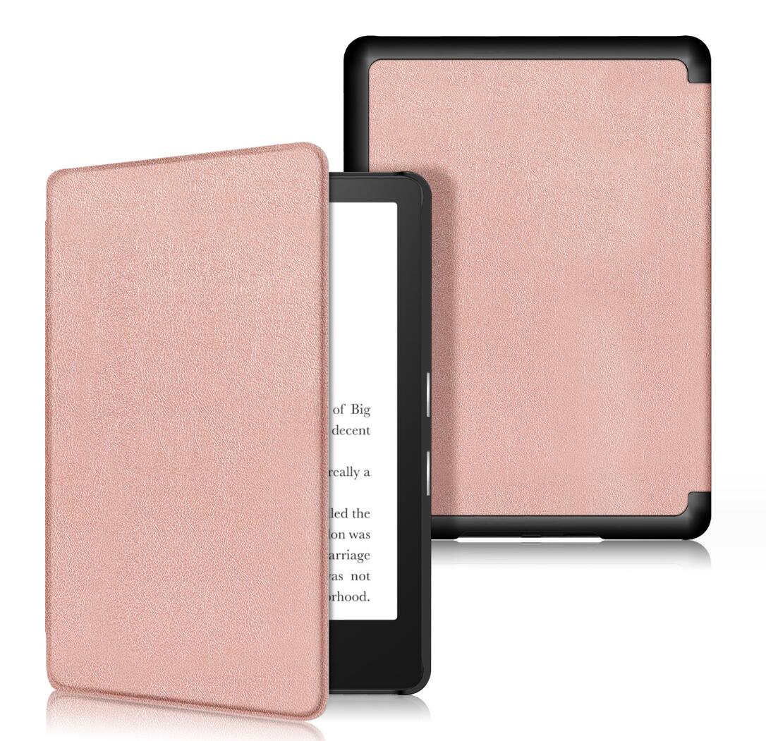 Tri-fold Caster Leather Kindle Paperwhite 5 Case Hard Shell Slim