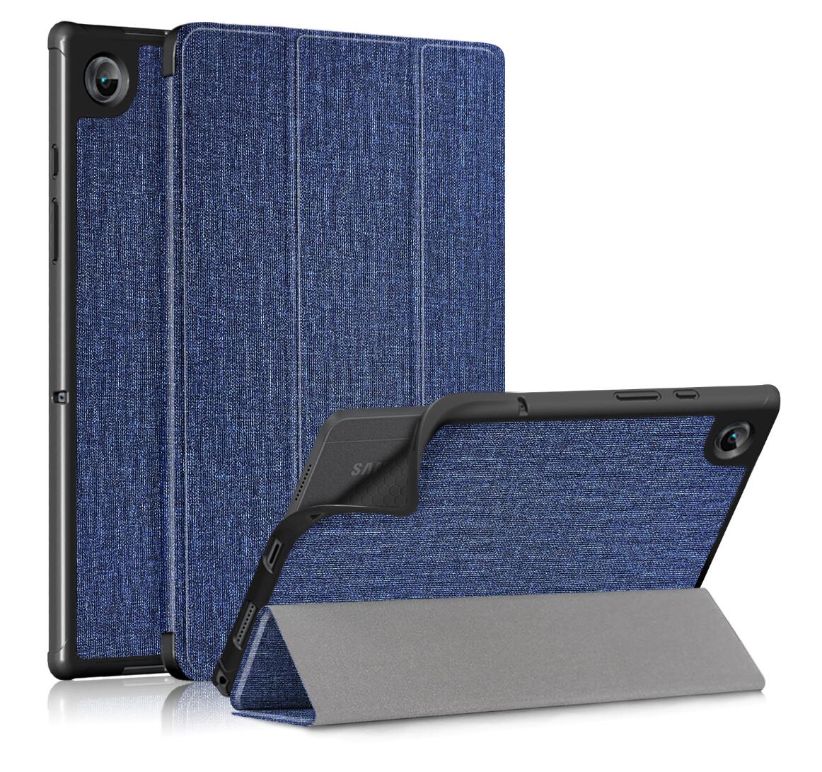 Denim Smart Foldable Stand Samsung Galaxy Tab A8 Case Leather