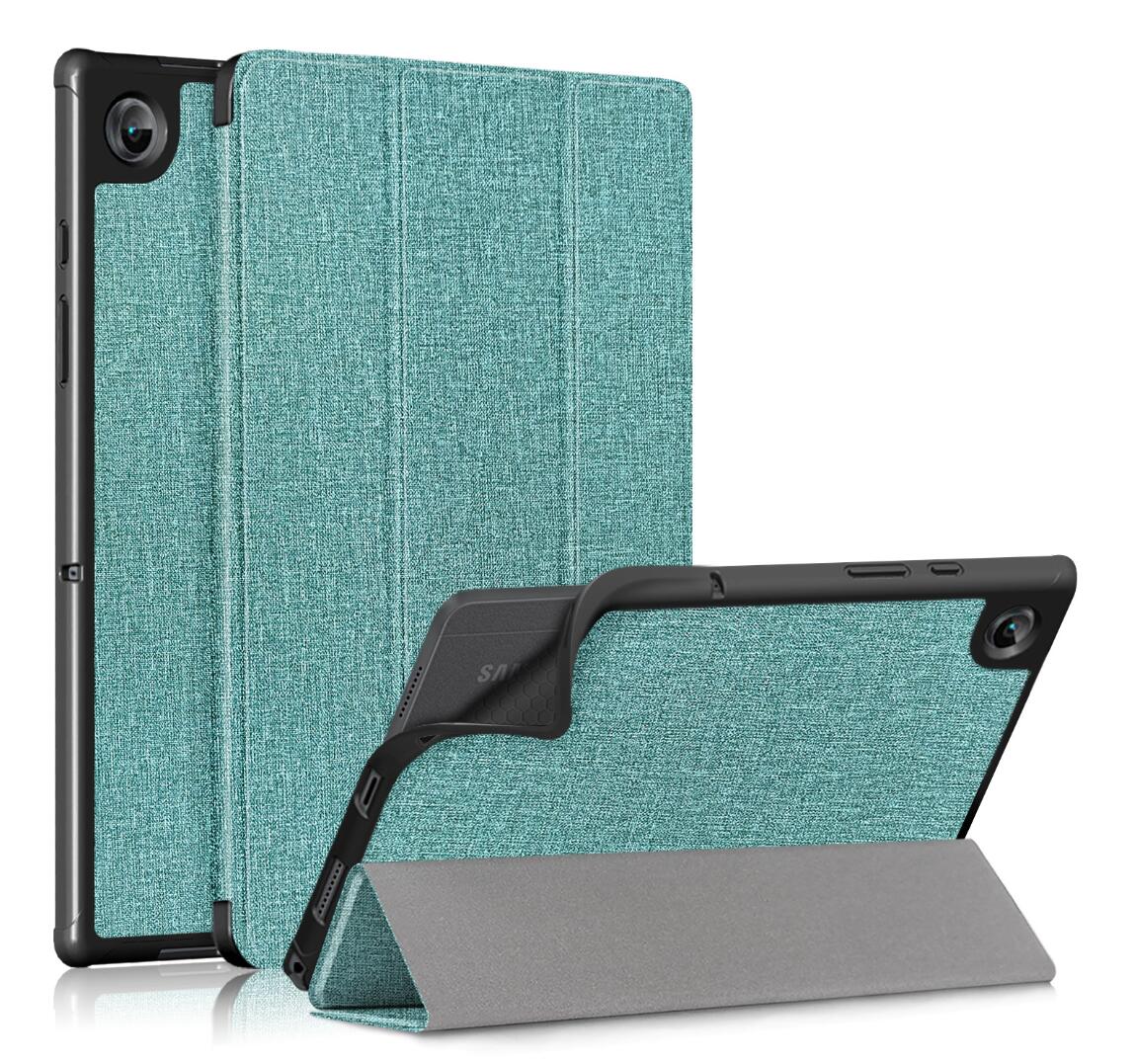 Denim Smart Foldable Stand Samsung Galaxy Tab A8 Case Leather