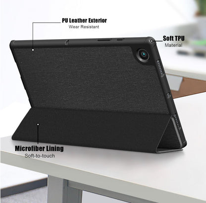 Denim Smart Foldable Stand Samsung Galaxy Tab A8 Case Leather