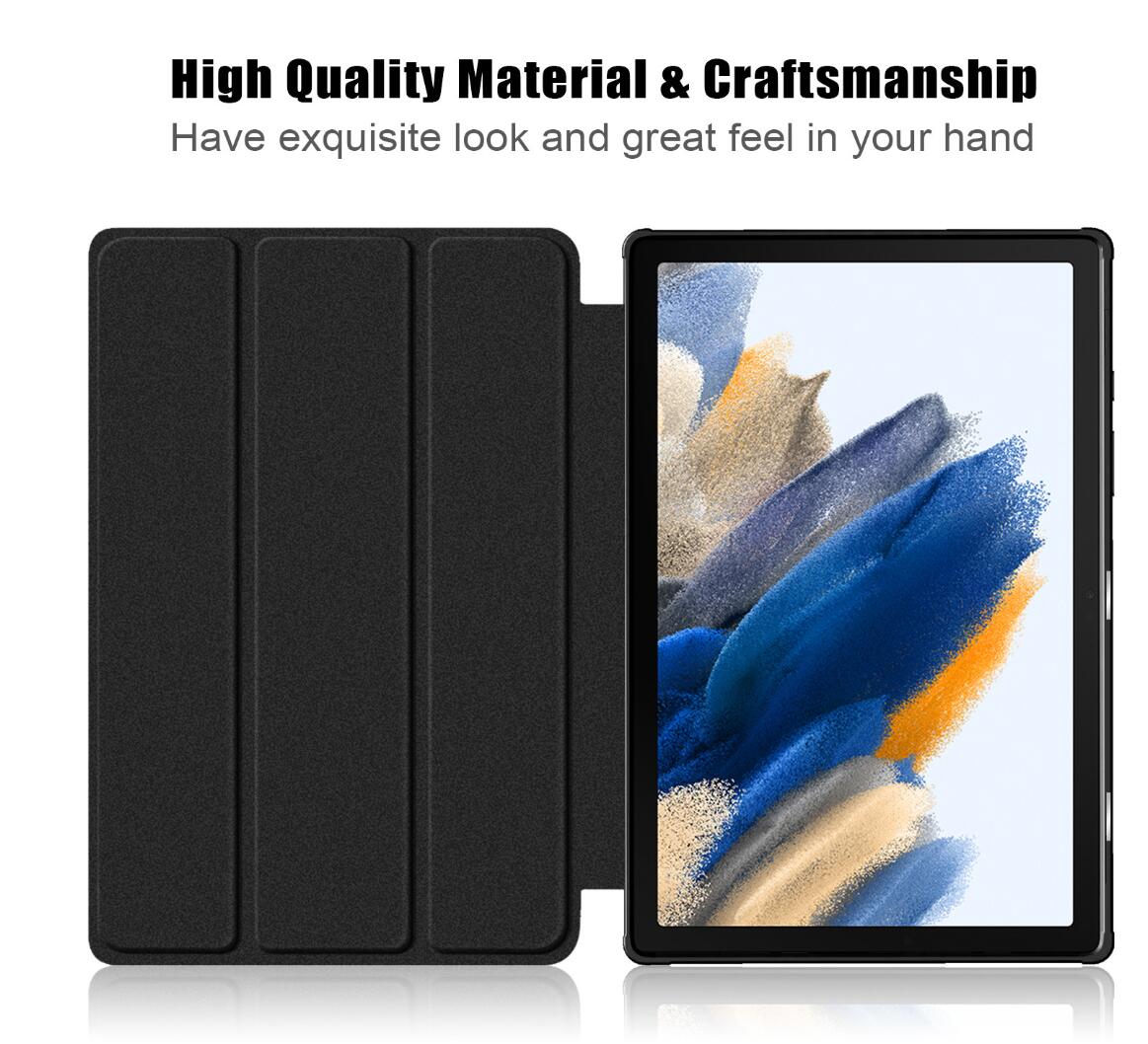 Denim Smart Foldable Stand Samsung Galaxy Tab A8 Case Leather