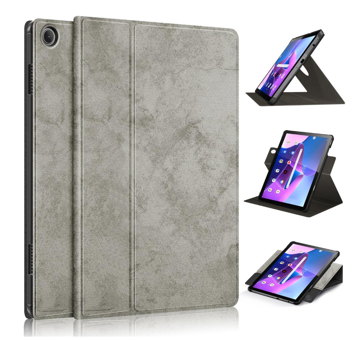 Rotating Stand Voltage Lenovo Tab M10 (2022) Case Leather