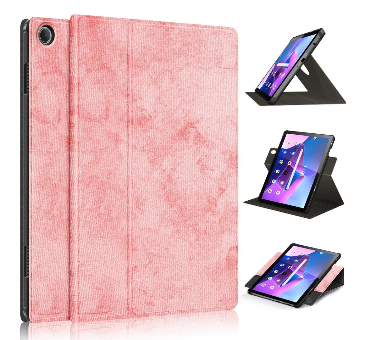 Rotating Stand Voltage Lenovo Tab M10 Plus (2022) Case Leather