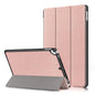 Tri-fold Caster Leather Apple iPad 8 Case Hard Shell Slim