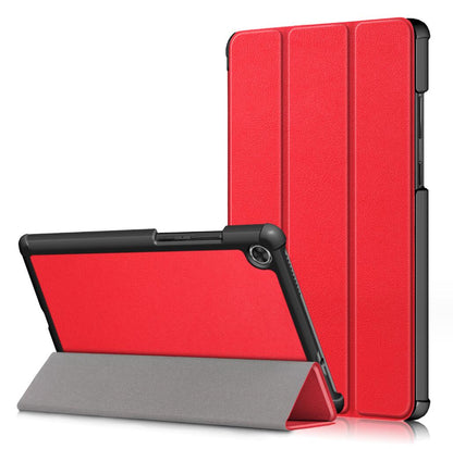 Tri-fold Caster Leather Lenovo Tab M8 HD (2019) Case Hard Shell Slim