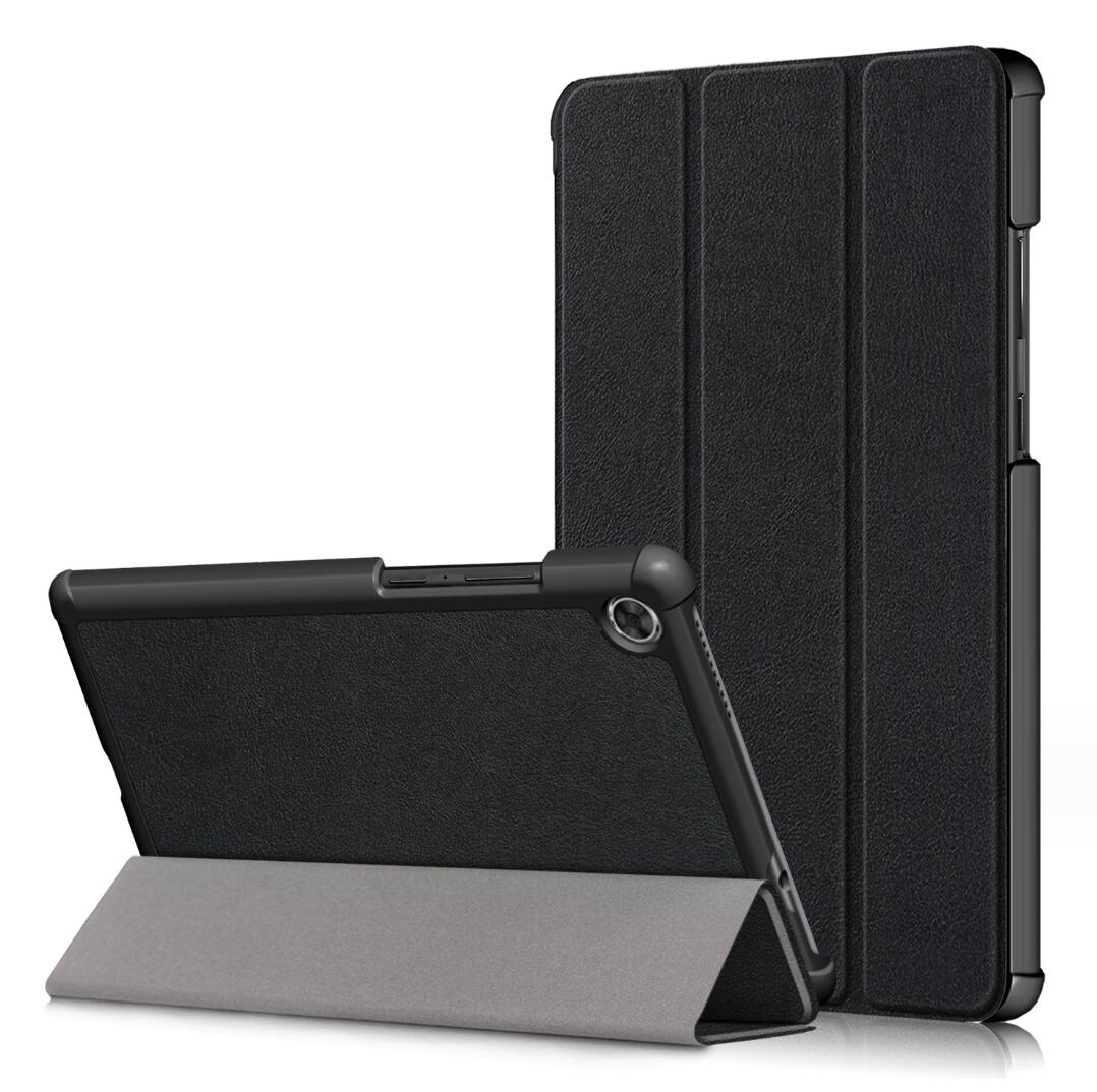 Tri-fold Caster Leather Lenovo Tab M8 HD (2019) Case Hard Shell Slim