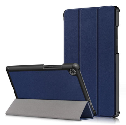 Tri-fold Caster Leather Lenovo Tab M8 FHD (2020) Case Hard Shell Slim