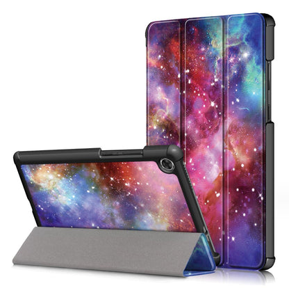 Tri-fold Caster Leather Lenovo Tab M8 HD (2019) Case Hard Shell Slim