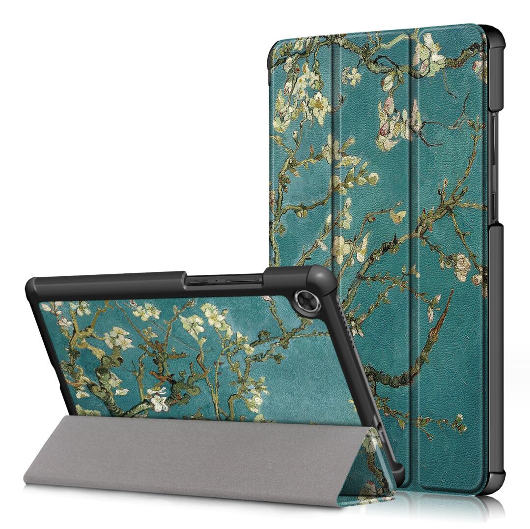 Tri-fold Caster Leather Lenovo Tab M8 HD (2019) Case Hard Shell Slim