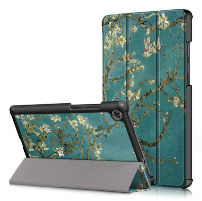 Tri-fold Caster Leather Lenovo Tab M8 FHD (2020) Case Hard Shell Slim