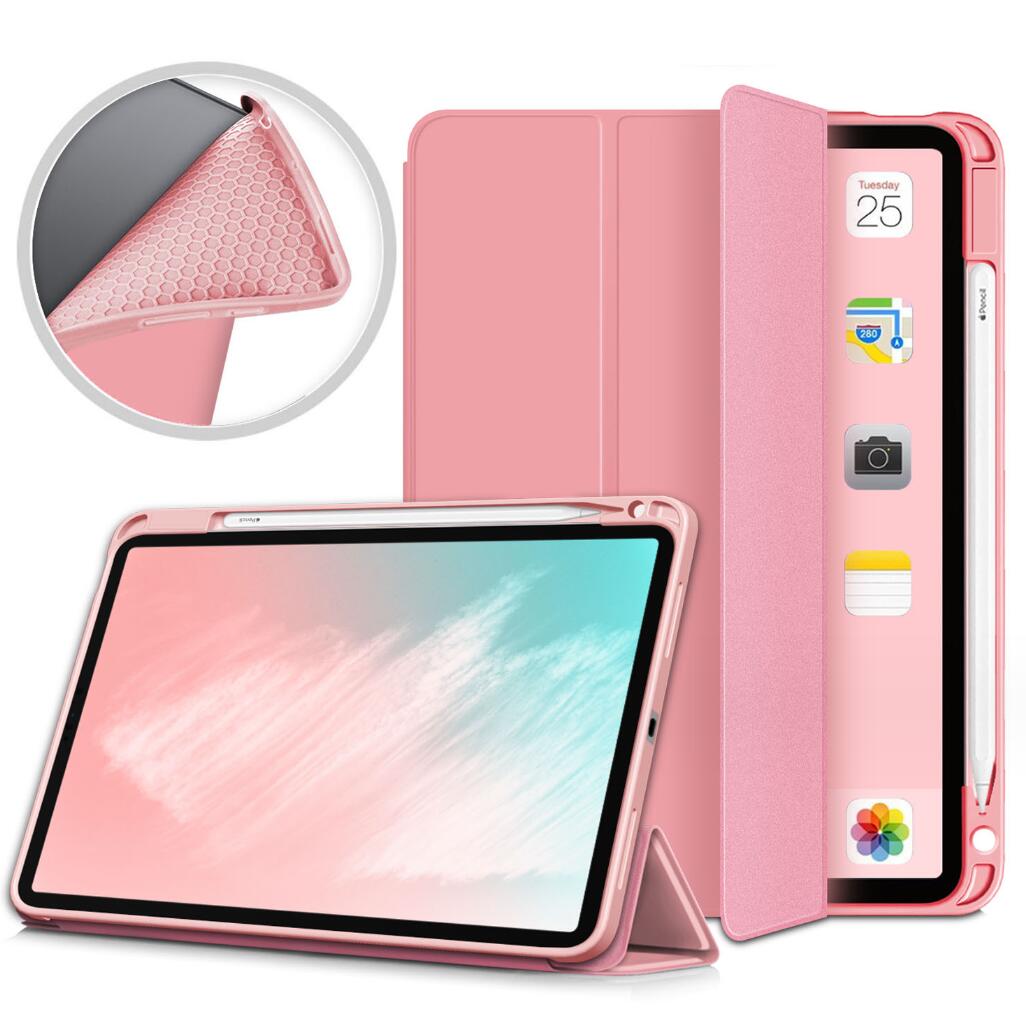 Soft TPU Combo Leather Apple iPad Air 5 Case Tri-fold Stand