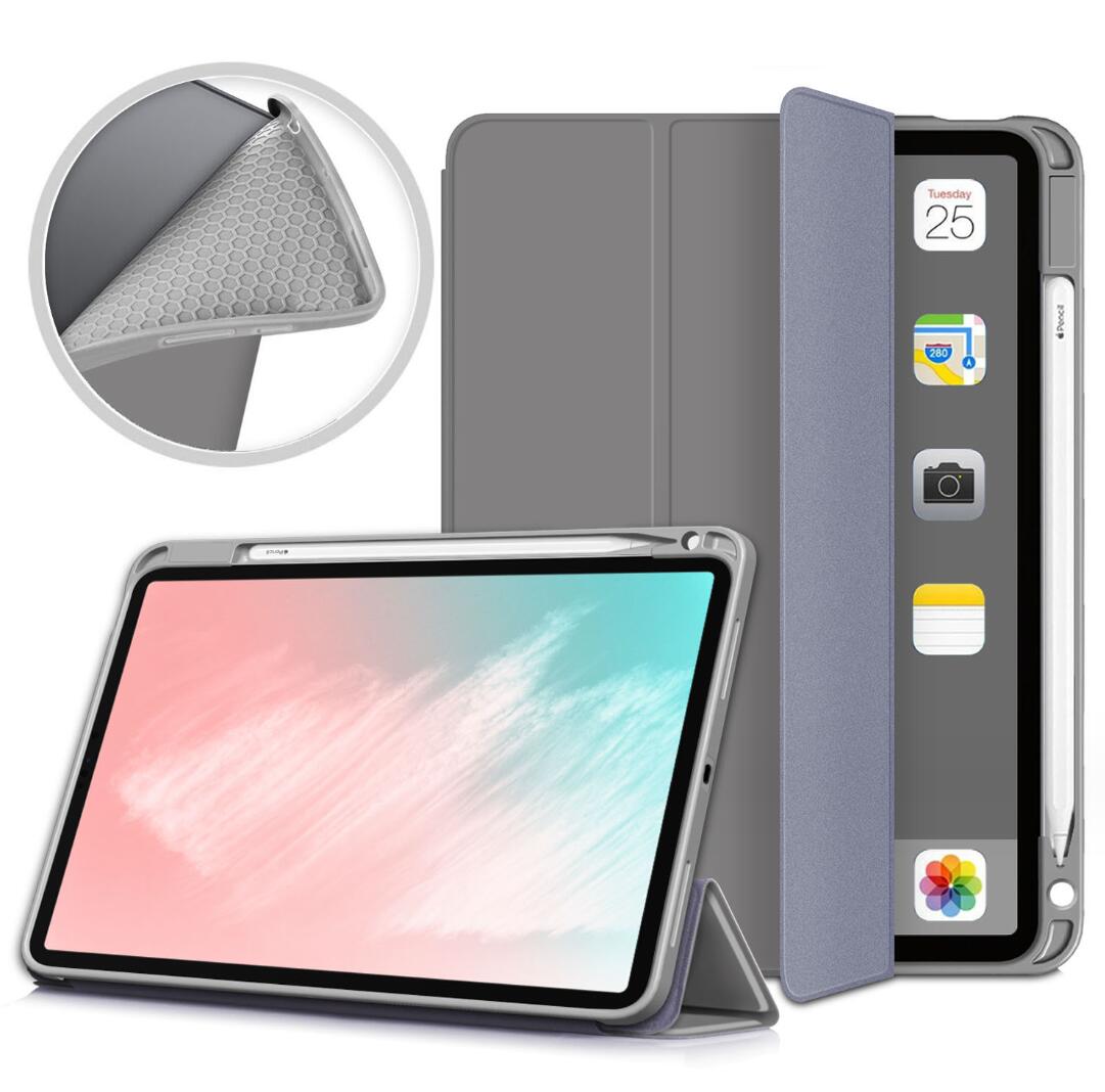 Soft TPU Combo Leather Apple iPad Air 5 Case Tri-fold Stand