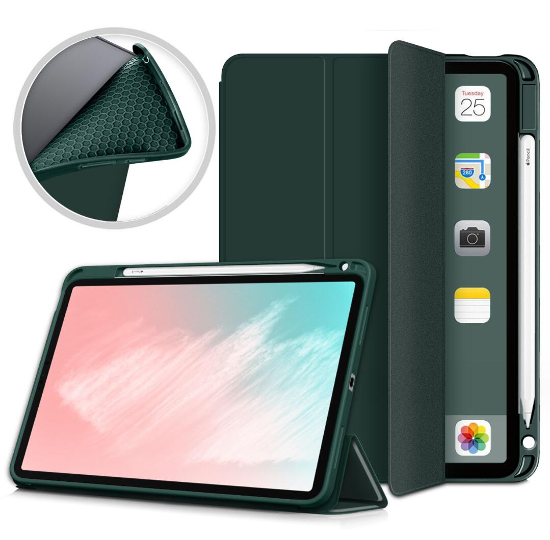 Soft TPU Combo Leather Apple iPad Air 5 Case Tri-fold Stand