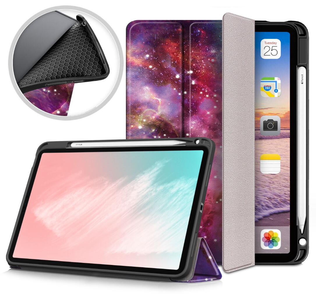 Soft TPU Combo Leather Apple iPad Air 5 Case Tri-fold Stand