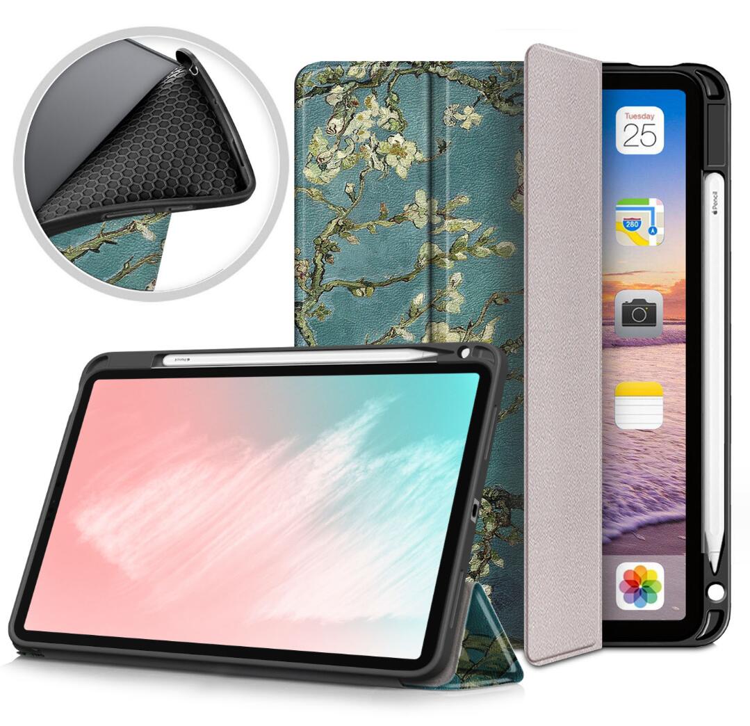 Soft TPU Combo Leather Apple iPad Air 5 Case Tri-fold Stand