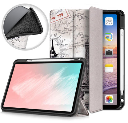 Soft TPU Combo Leather Apple iPad Air 5 Case Tri-fold Stand