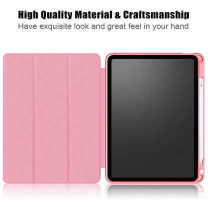 Soft TPU Combo Leather Apple iPad Air 5 Case Tri-fold Stand