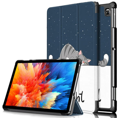 Tri-fold Caster Leather ASUS Adolpad 10 Pro (2021) Case Hard Shell