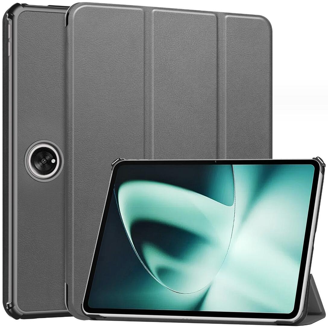 Tri-fold Caster Leather OnePlus Pad (2023) Case Hard Shell Slim