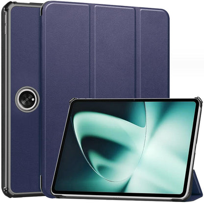 Tri-fold Caster Leather OnePlus Pad (2023) Case Hard Shell Slim