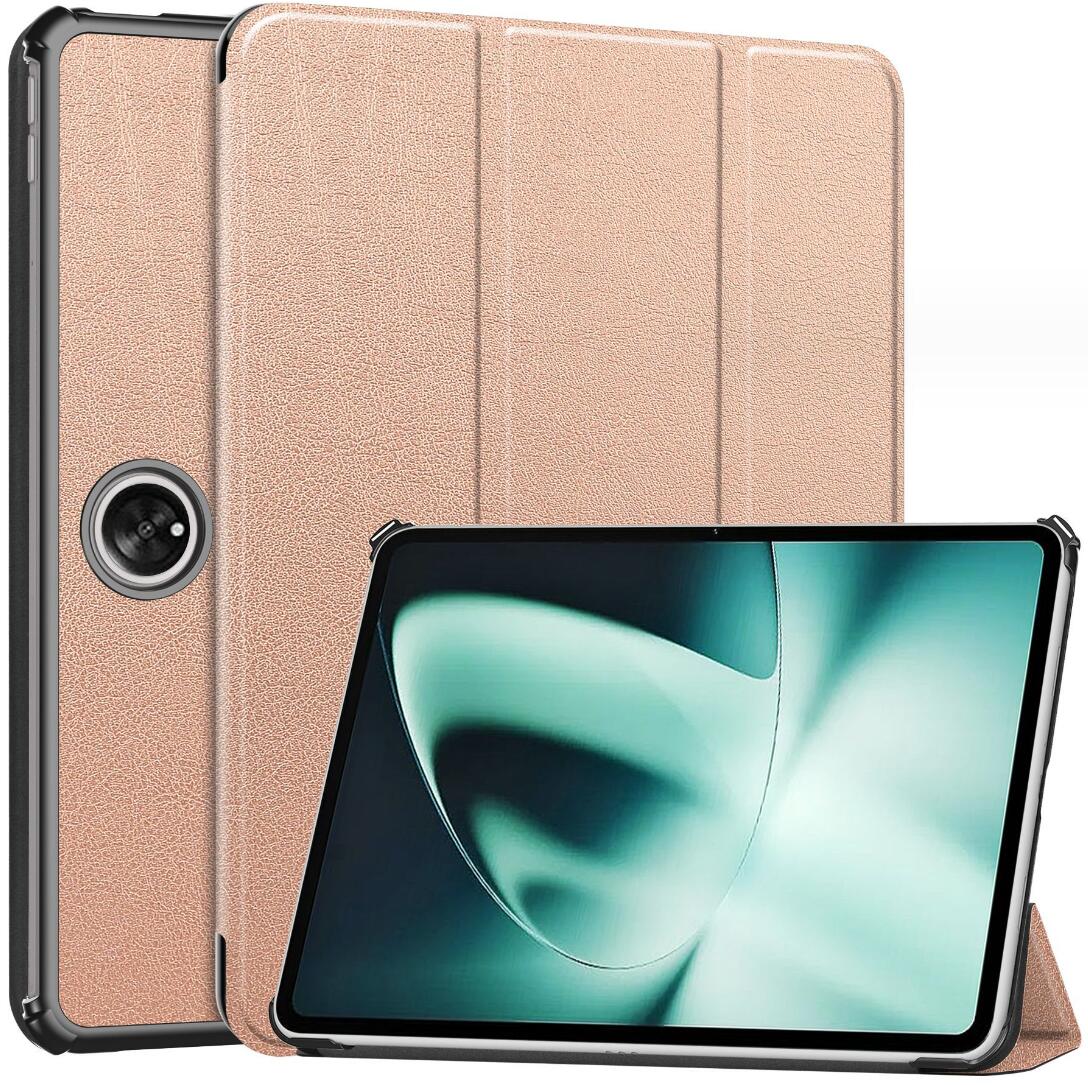 Tri-fold Caster Leather OnePlus Pad (2023) Case Hard Shell Slim