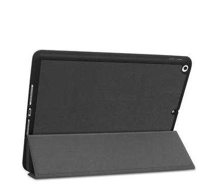 Soft TPU Combo Leather Apple iPad 7 Case Tri-fold Stand