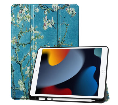 Soft TPU Combo Leather Apple iPad 7 Case Tri-fold Stand