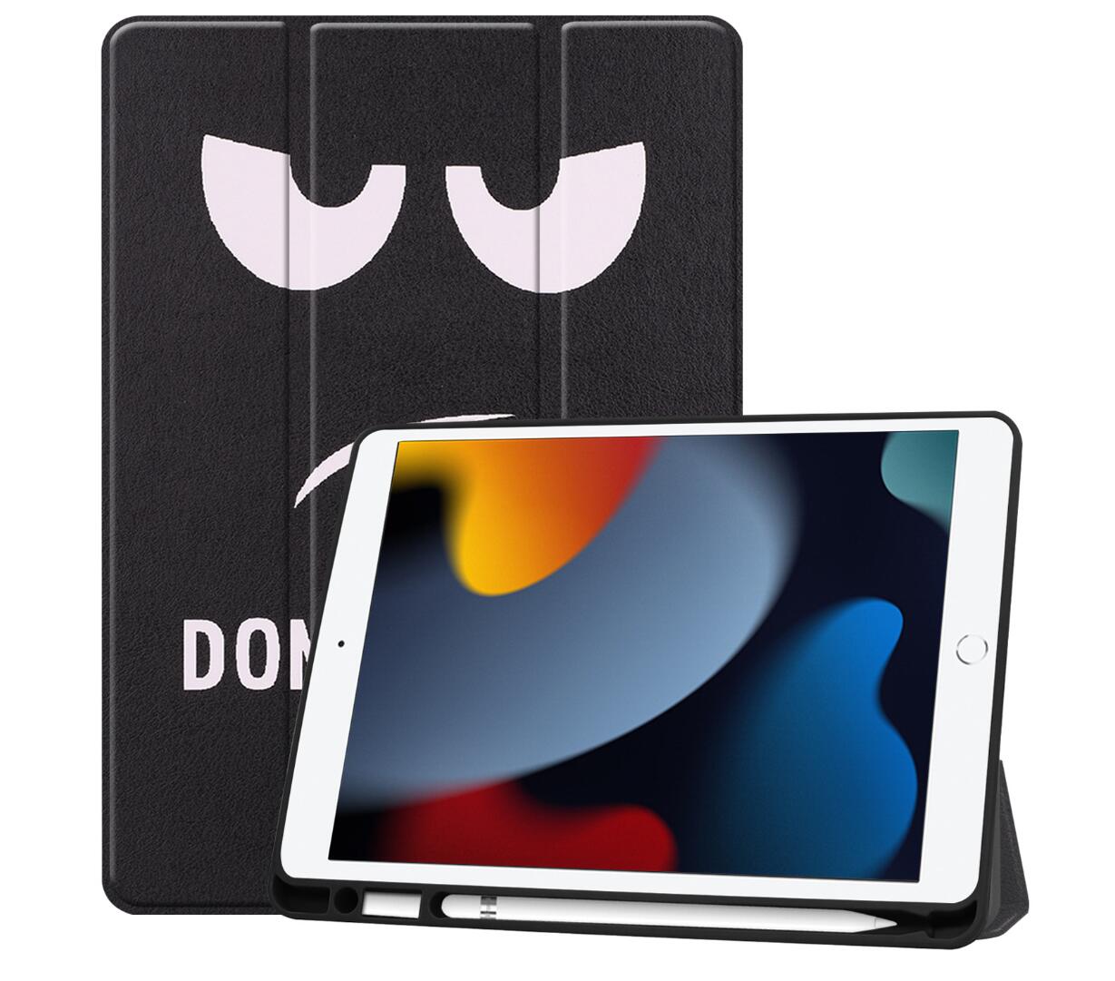 Soft TPU Combo Leather Apple iPad 9 Case Tri-fold Stand