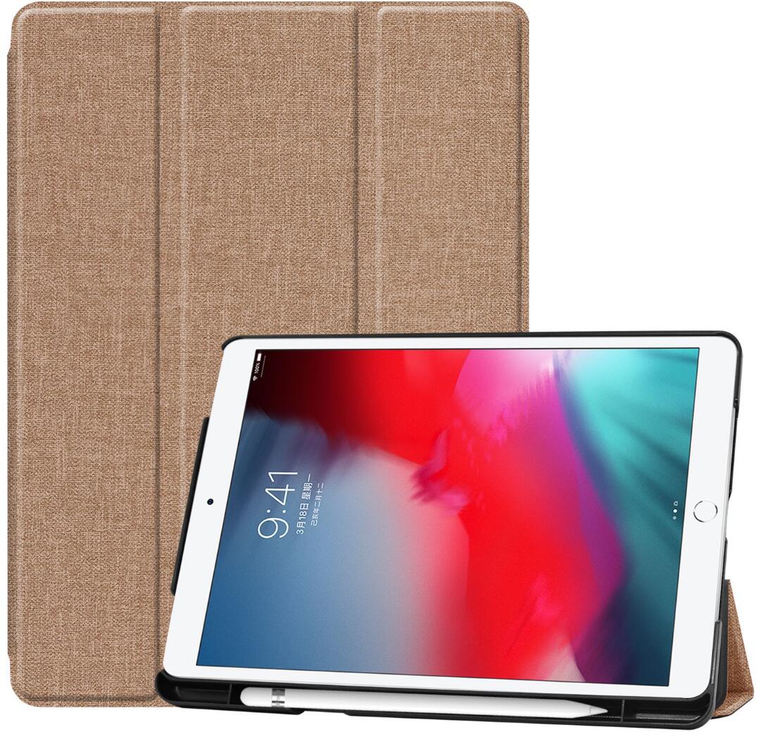 Denim Smart Foldable Stand Apple iPad 8 Case Leather