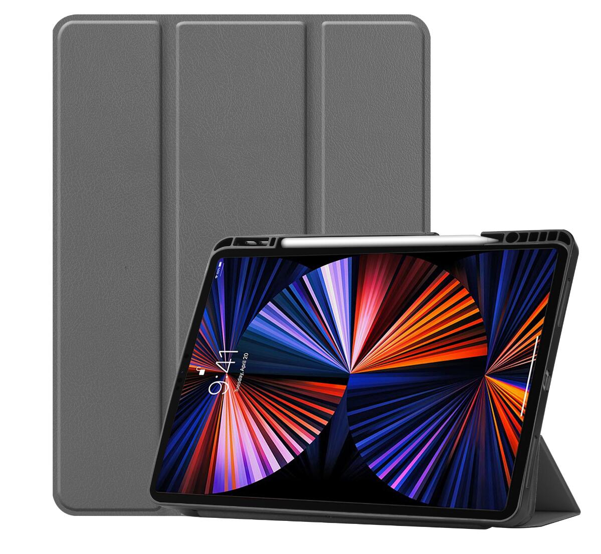 Soft TPU Combo Leather Apple iPad Pro 12.9 (2020) Case Tri-fold Stand