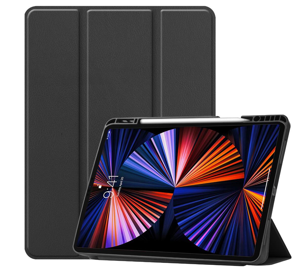 Soft TPU Combo Leather Apple iPad Pro 12.9 (2020) Case Tri-fold Stand